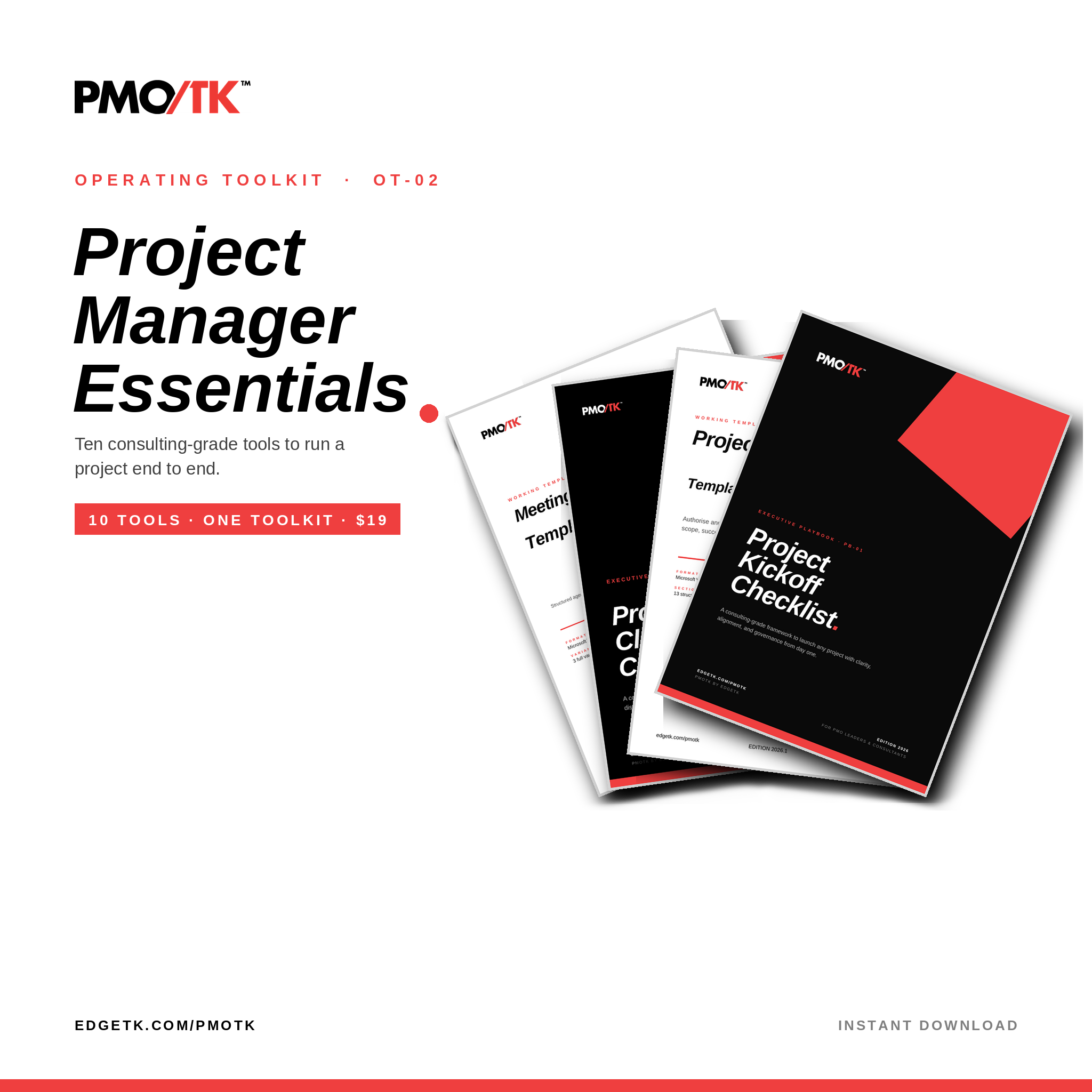Project Manager Essentials Bundle