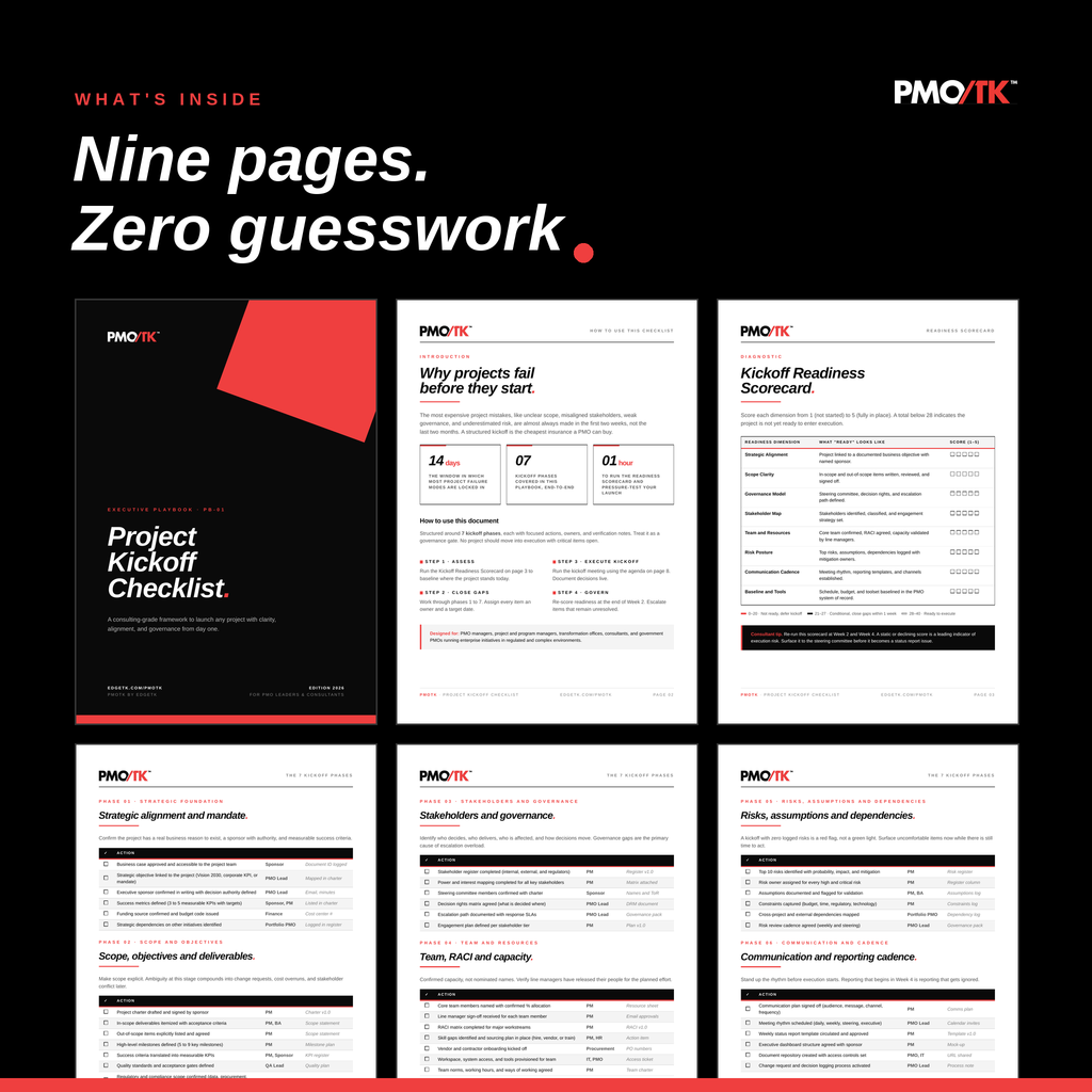 Project Kickoff Checklist