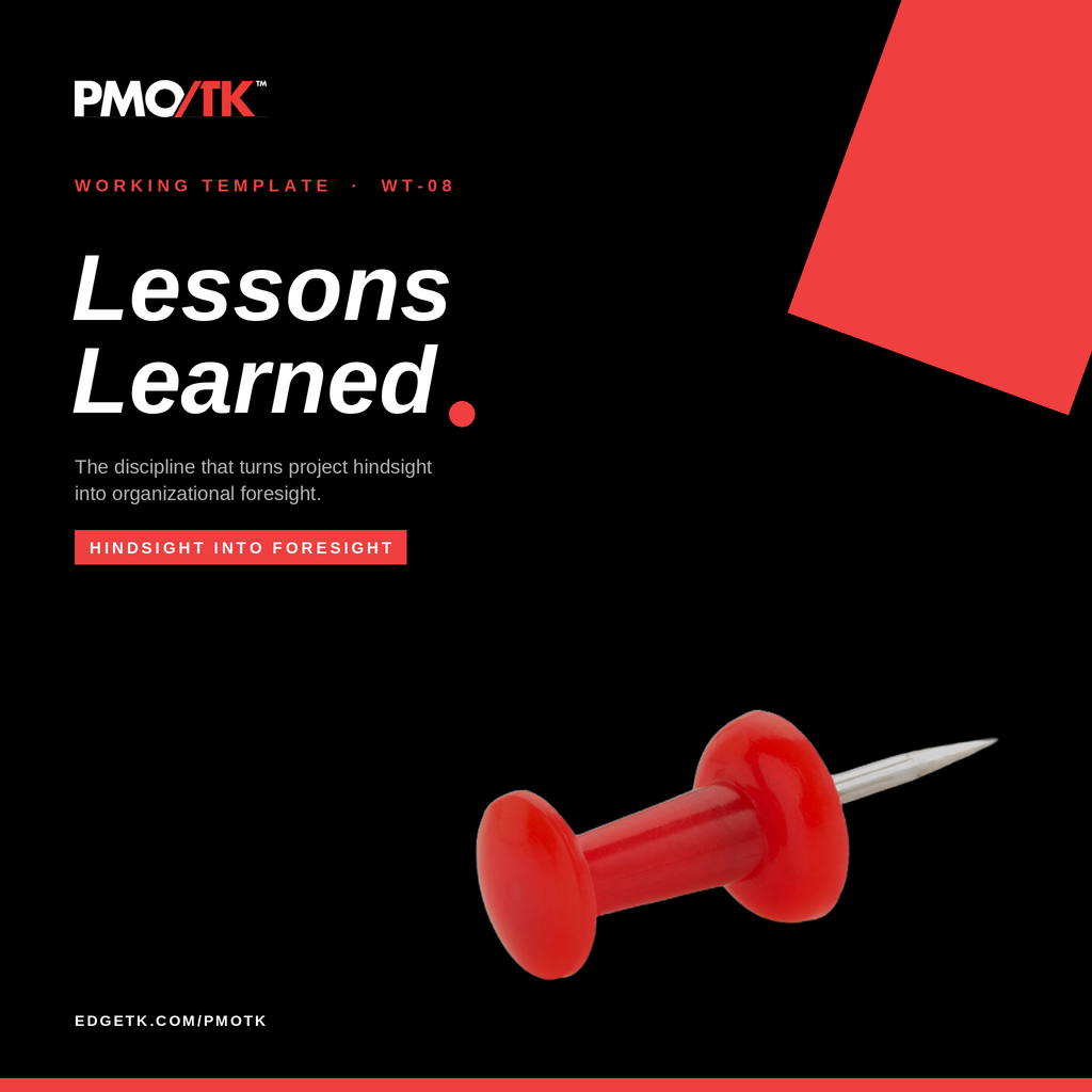 Lessons Learned Log